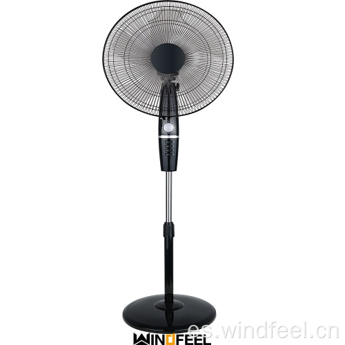 Ventiladores de pedestal oscilante de motor Cooper de 220 v para uso doméstico ventilador de soporte de 16 pulgadas